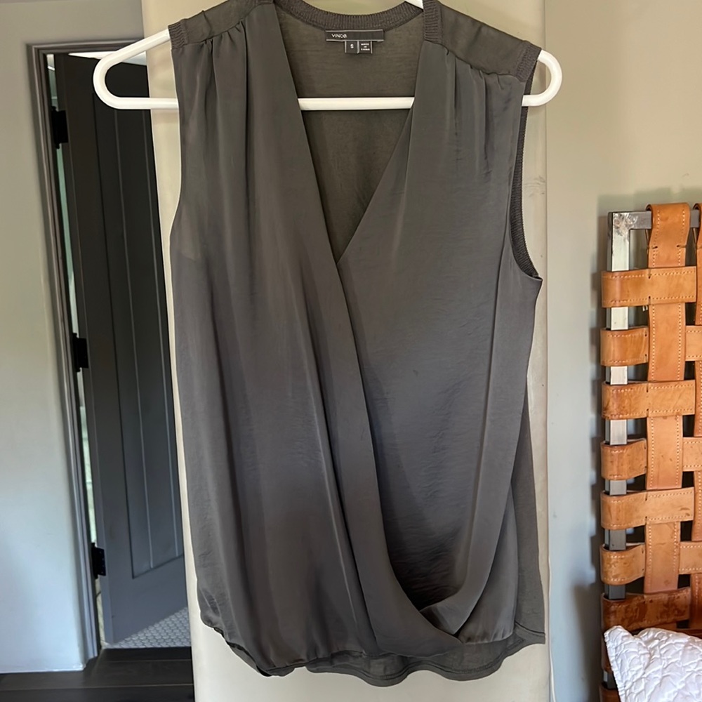 Vince sleeveless top perfect for daytime or night